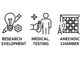 無響室・残響室・音響試験室